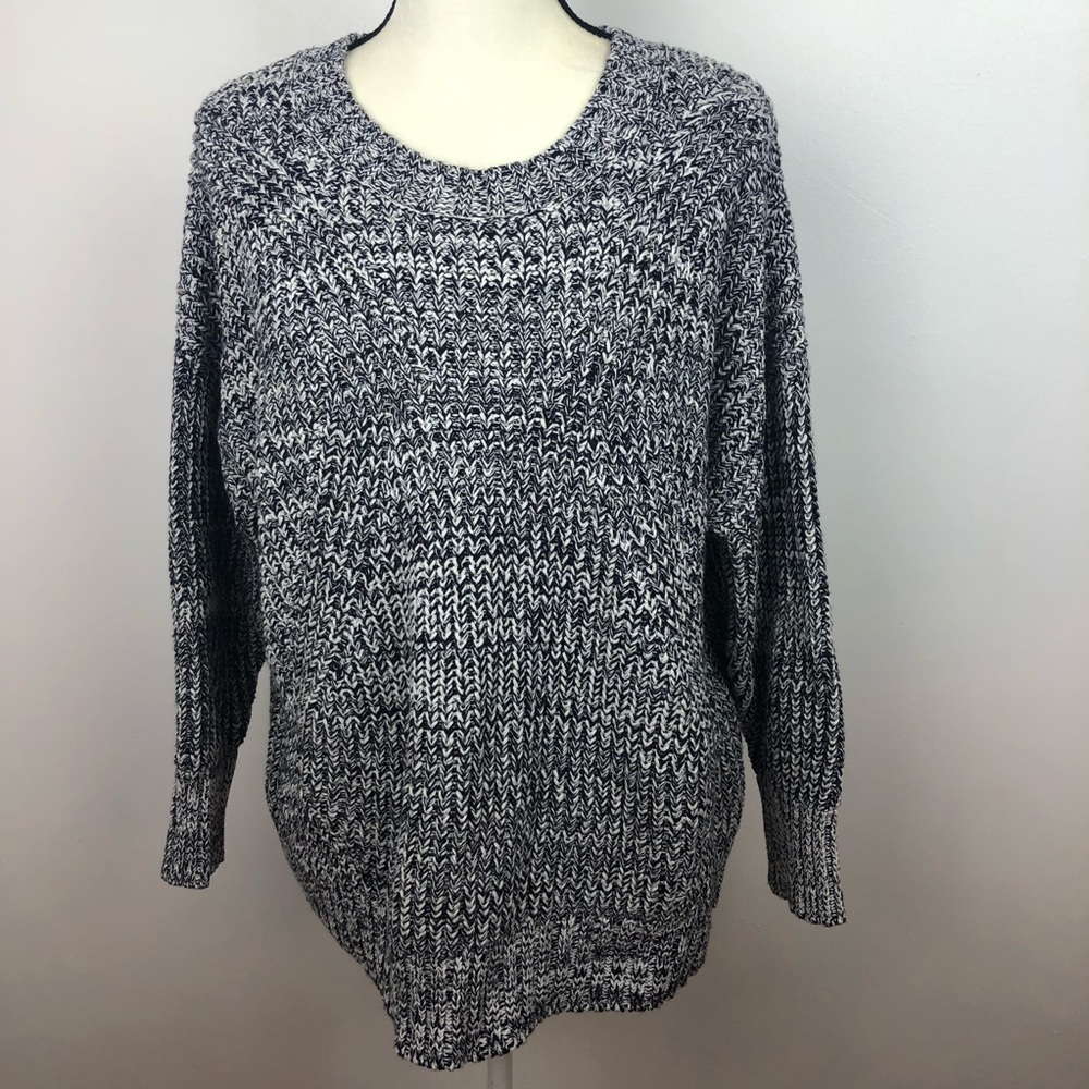 NWT B skies are Blue Sweater Size 1X Color Navy Blue/White